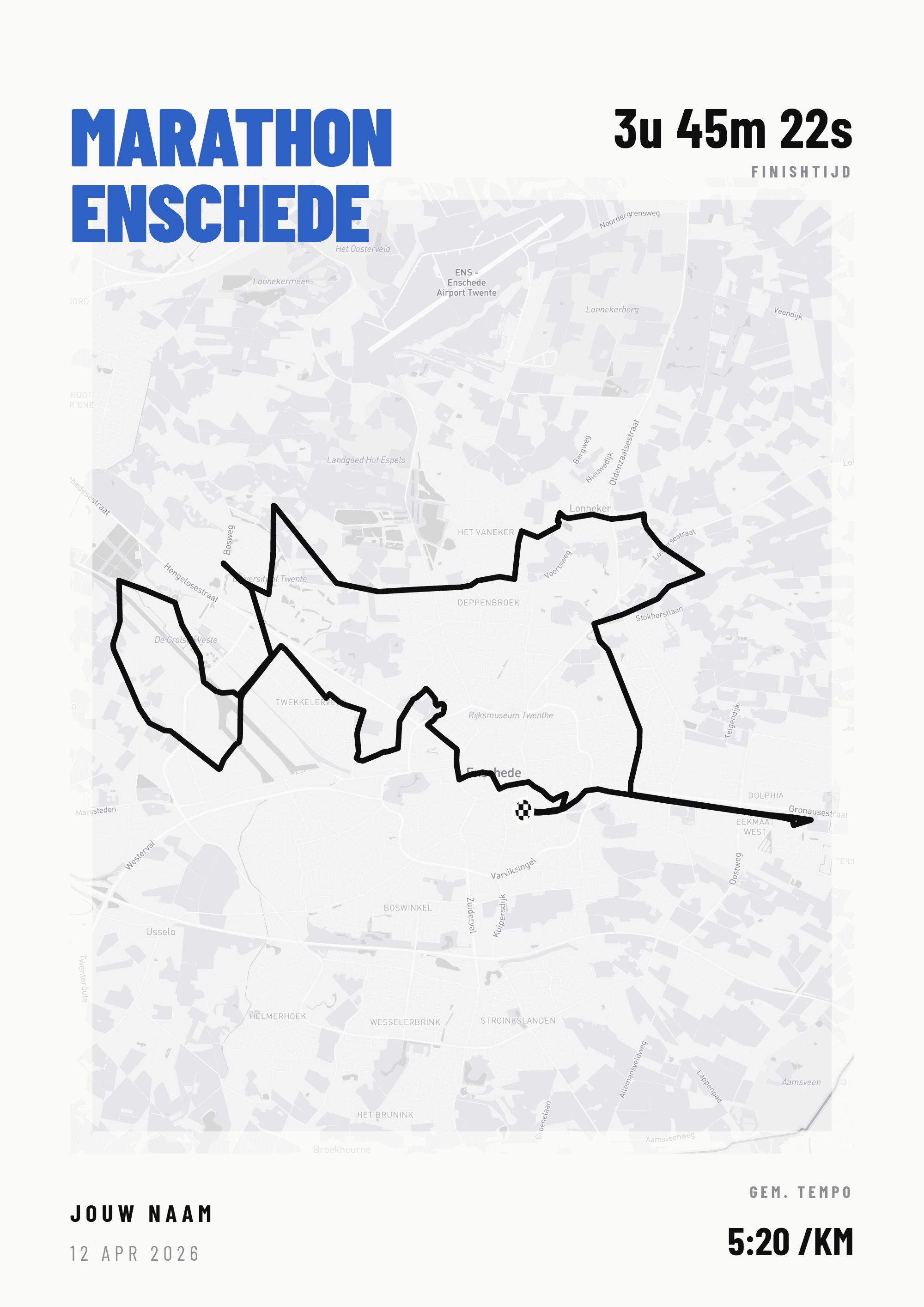 Voorbeeldposter Marathon Enschede